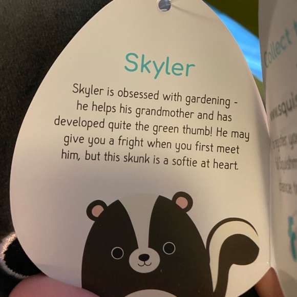 7” Skyler Skunk& Chip beaver Squishmallow LOT BNWT - Picture 4 of 6